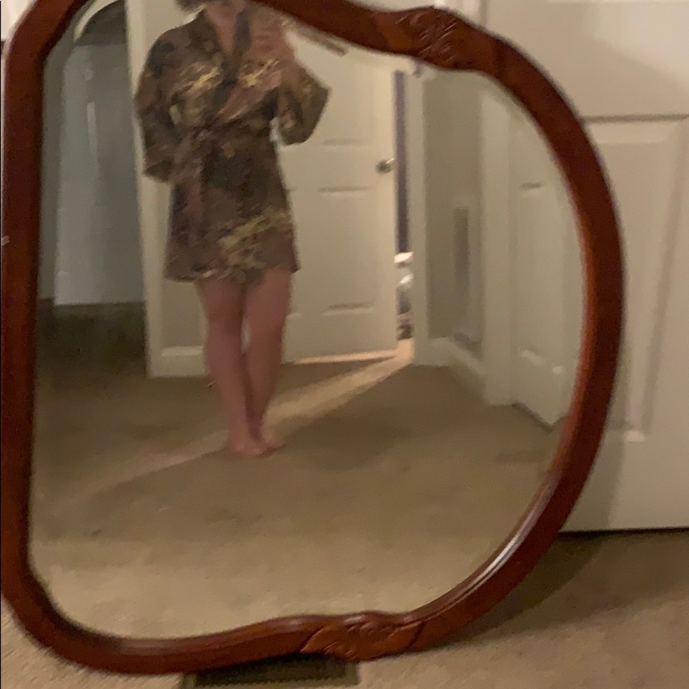 Floral bath robe